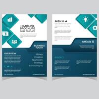 verzameling van modern ontwerp poster folder brochure Hoes lay-out sjabloon met driehoek grafisch elementen en ruimte voor foto achtergrond vector