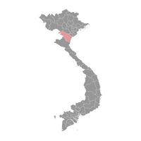 dan hoezo provincie kaart, administratief divisie van Vietnam. vector illustratie.