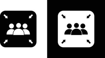 verzamelpunt pictogram vector