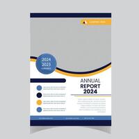 jaar- verslag doen van brochure folder ontwerp sjabloon vector, brochure Hoes presentatie, boek omslag. vector