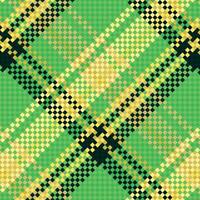 tartan geruite patroon met textuur en trouwkleur. vector