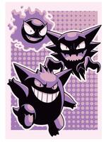 afdrukken gengar pret vector