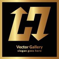 h logo ontwerp en sjabloon creatief h icoon vector