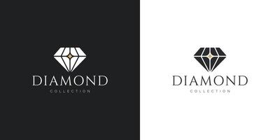 glanzend diamanten stenen logo ontwerp vector