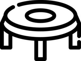 trampoline creatief icoon ontwerp vector
