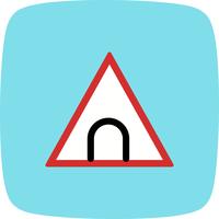 Vector tunnel verkeersbord pictogram