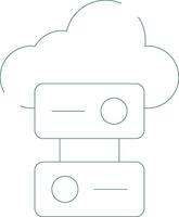 wolk opslagruimte creatief icoon ontwerp vector