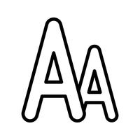 Vector lettertype pictogram