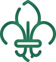 fleur de lis creatief icoon ontwerp vector