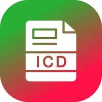 icd creatief icoon ontwerp vector