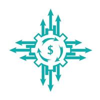 geld en investering logo vector