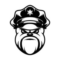 bulldog Politie schets versie vector