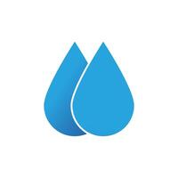 water laten vallen illustratie logo vector ontwerp