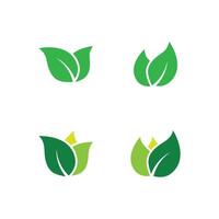 groen blad logo vector sjabloon element symbool ontwerp