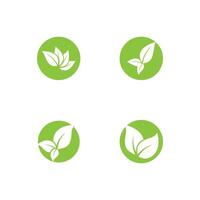 groen blad logo vector sjabloon element symbool ontwerp