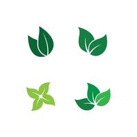 groen blad logo vector sjabloon element symbool ontwerp