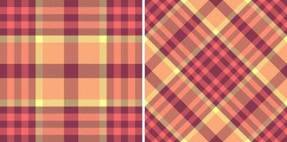 plaid structuur vector van controleren patroon naadloos met een kleding stof textiel achtergrond tartan.