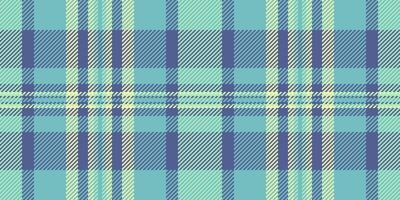 Op maat Schotse ruit plaid kleding stof, hoed vector textiel patroon. moeilijk controleren naadloos achtergrond structuur in cyaan en blauw kleuren.