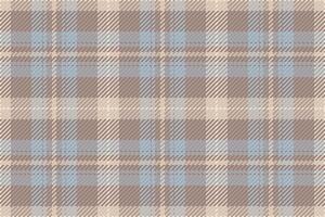 nostalgie naadloos kleding stof plaid, zijde patroon vector textuur. oktober Schotse ruit achtergrond controleren textiel in pastel en licht kleuren.