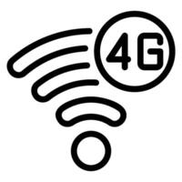 4g lijn icoon vector