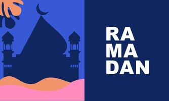 Ramadan kareem. Islamitisch groet kaart sjabloon met Ramadan voor behang ontwerp vector