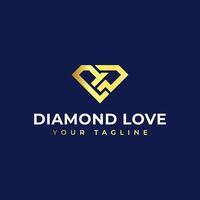 diamant ring logo concept - diamant vormig ring sieraden logo transformatie ontwerp. vector