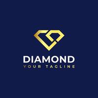 diamant ring logo concept - diamant vormig ring sieraden logo transformatie ontwerp. vector