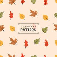 herfst blad naadloos bloemen patroon ontwerp . vector naadloos patroon ontwerp voor textiel en het drukken