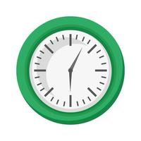 groene klok horloge vector