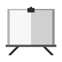 projector wit bord platte ontwerp illustratie vector