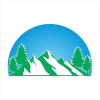 natuur berg abstarct logo vector