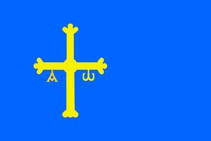 vlag van asturië vector