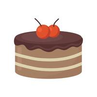chocola taart icoon clip art avatar logotype geïsoleerd vector illustratie