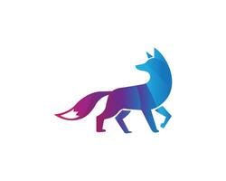 kleurrijk vos logo icoon ontwerp concept vector sjabloon.