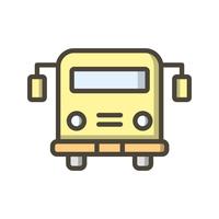 Vector schoolbus pictogram