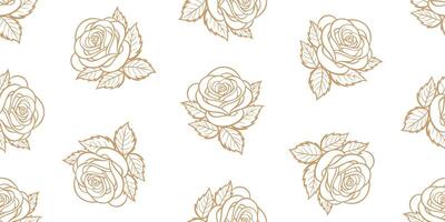 naadloos patroon met bloemen. naadloos patroon met hand- getrokken rozen. vector illustratie. ontwerp voor banier, poster of afdrukken.