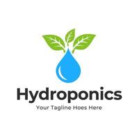 hydrocultuur logo vector illustratie ontwerp geïsoleerd Aan wit achtergrond