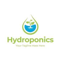 hydrocultuur logo vector illustratie ontwerp geïsoleerd Aan wit achtergrond