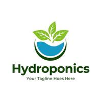 hydrocultuur logo vector illustratie ontwerp geïsoleerd Aan wit achtergrond