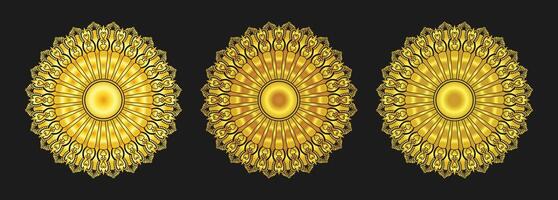 creatief luxe gouden mandala ontwerp achtergrond vector