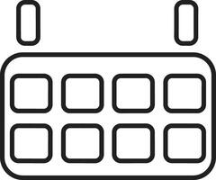 kalender schema icoon symbool vector afbeelding. illustratie van de modern afspraak herinnering agenda symbool grafisch ontwerp beeld