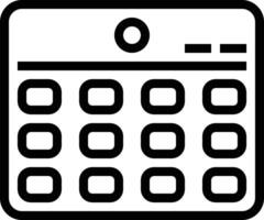 kalender schema icoon symbool vector afbeelding. illustratie van de modern afspraak herinnering agenda symbool grafisch ontwerp beeld