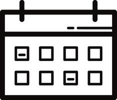 kalender schema icoon symbool vector afbeelding. illustratie van de modern afspraak herinnering agenda symbool grafisch ontwerp beeld