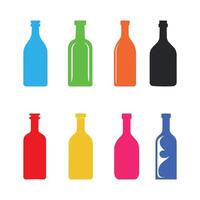 fles icoon. fles vlak icoon Aan wit achtergrond. vector illustratie