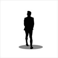mannen silhouet voorraad vector illustratie