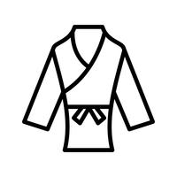 Karate pictogram vectorillustratie vector