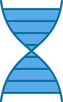 dna gevulde blauw icoon vector