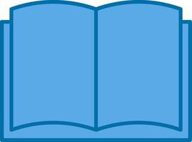 kunst boek gevulde blauw icoon vector