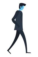 zakenman wandelend karakter vector