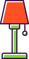 lamp gevulde icoon vector